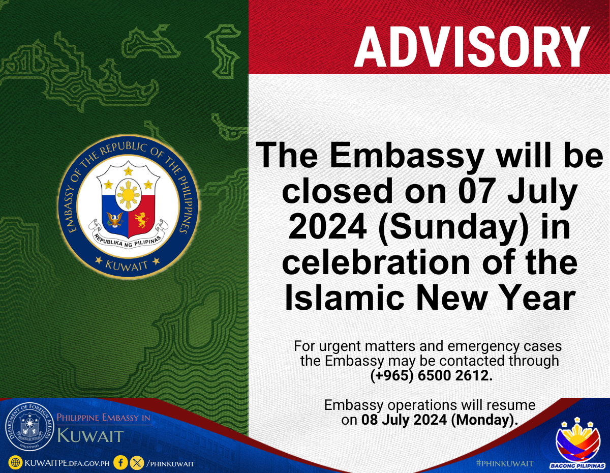 2024 ADVISORIES Closed on 07July2024