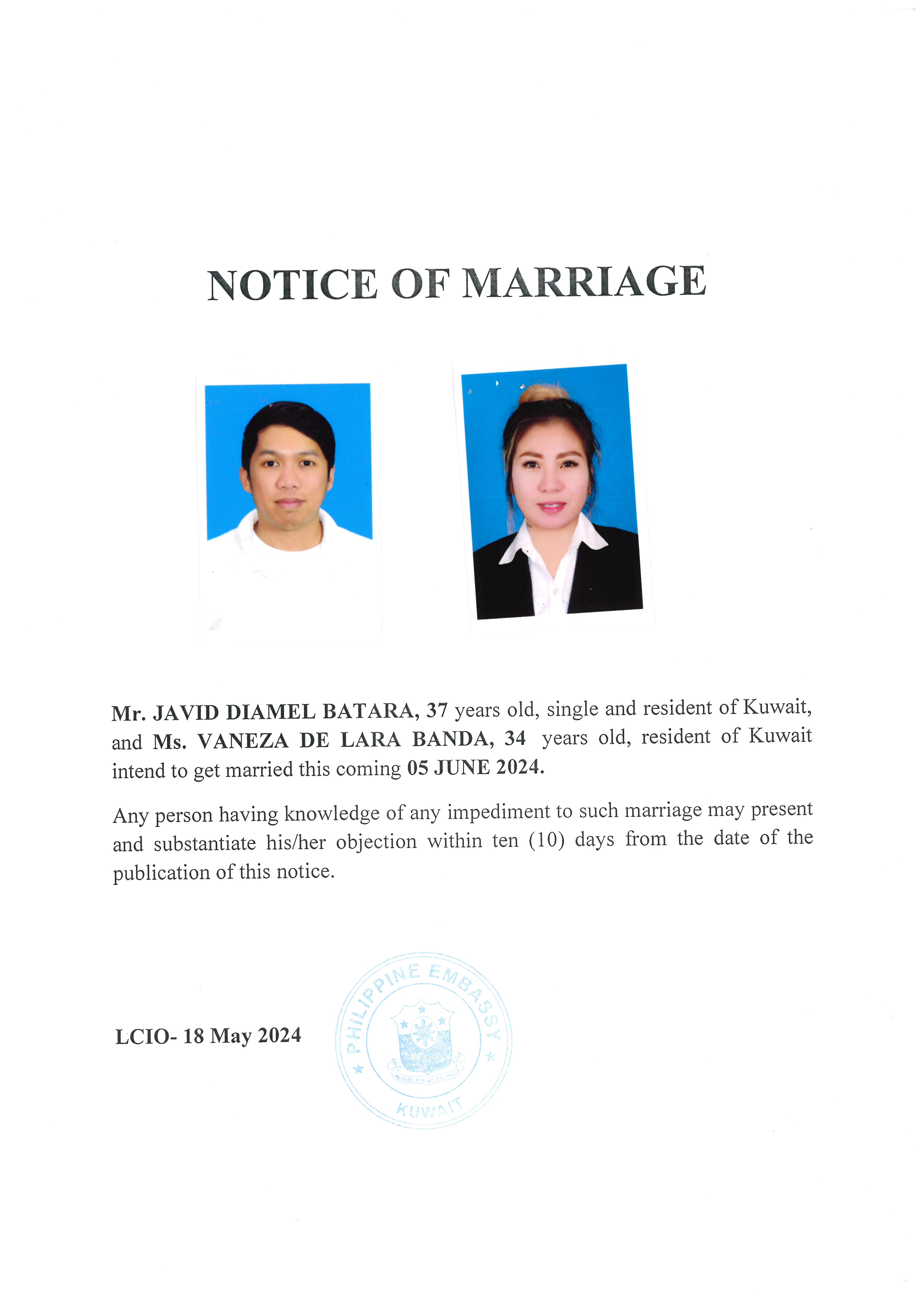 NOTICE ROM BATARA BANDA 18MAY24