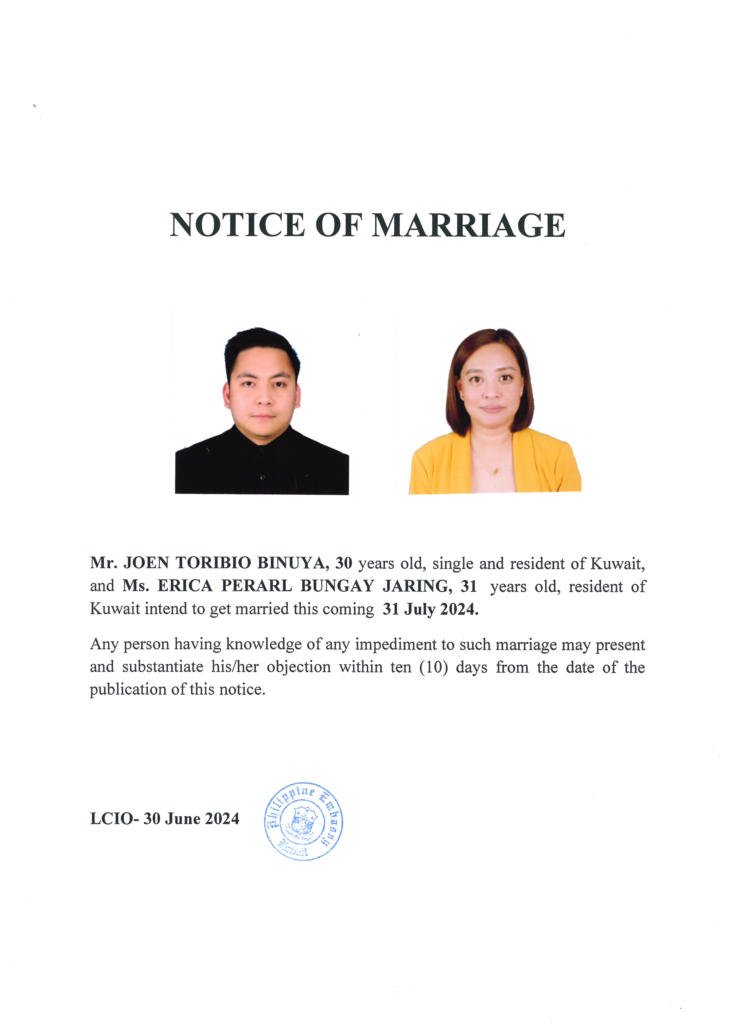 NOTICE ROM BINUYA JARING 31JUL24