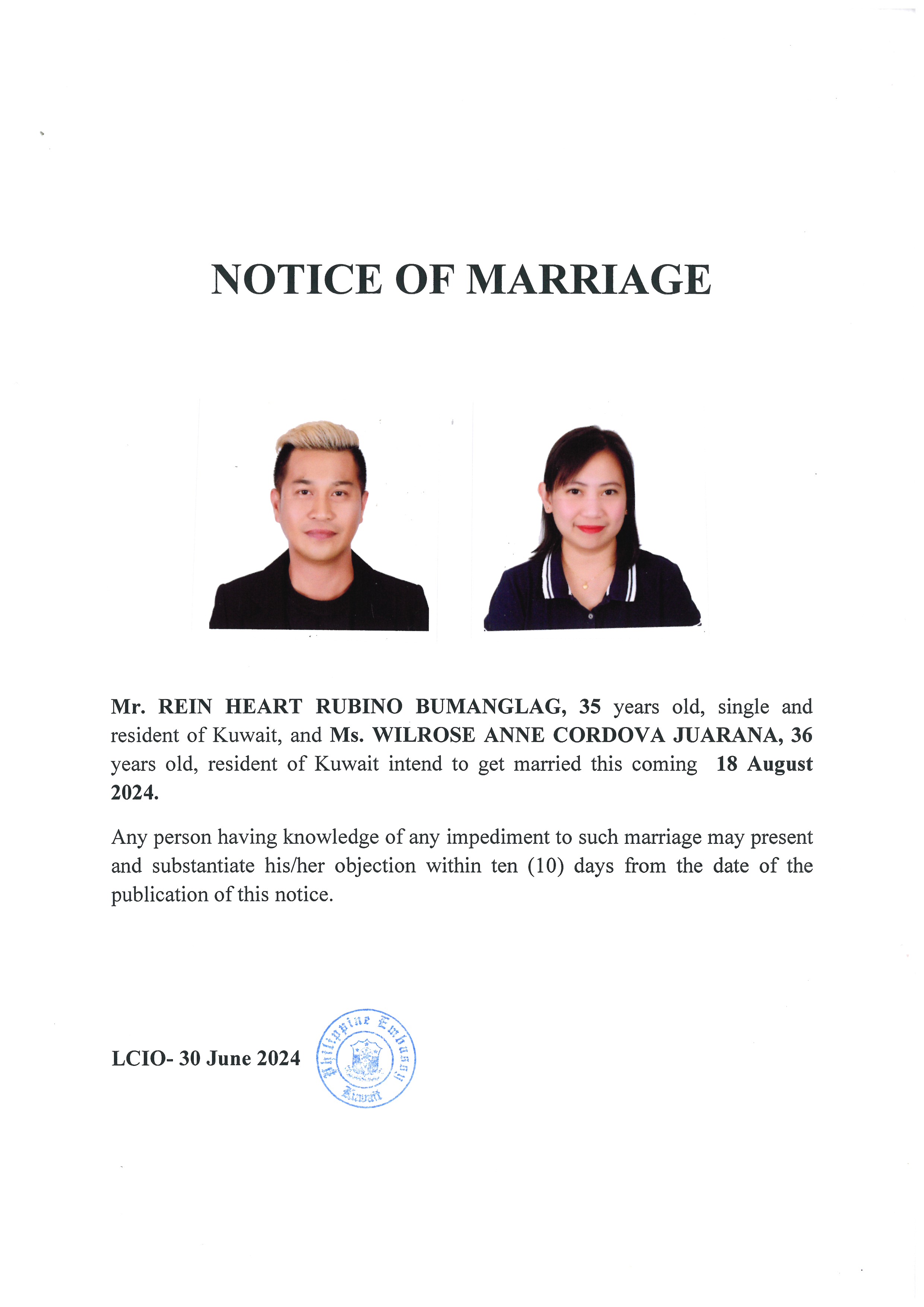 NOTICE ROM BUMANGLAG JUARANA 18AUG24