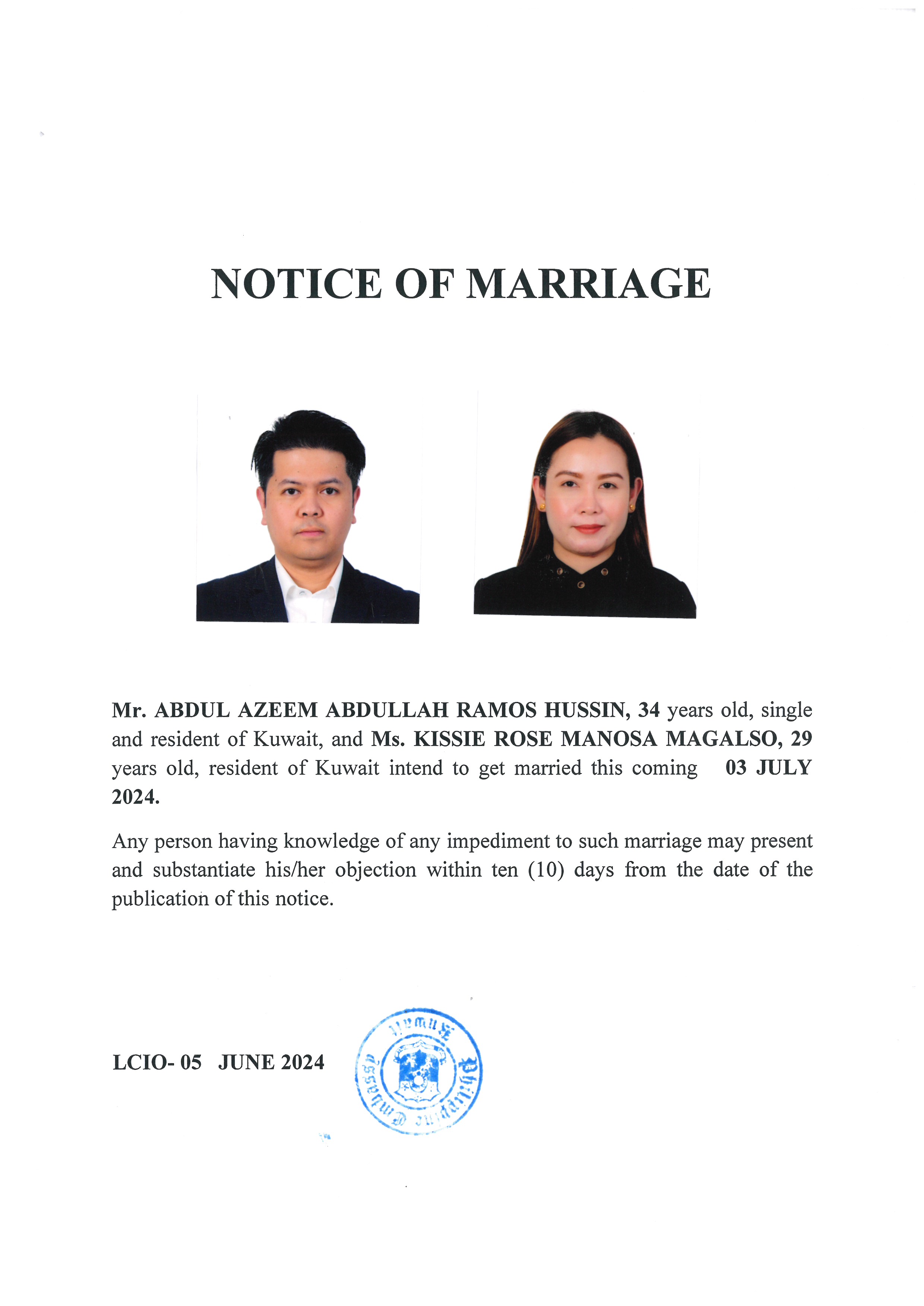 NOTICE ROM HUSSIN MAGALSO 03JUL24