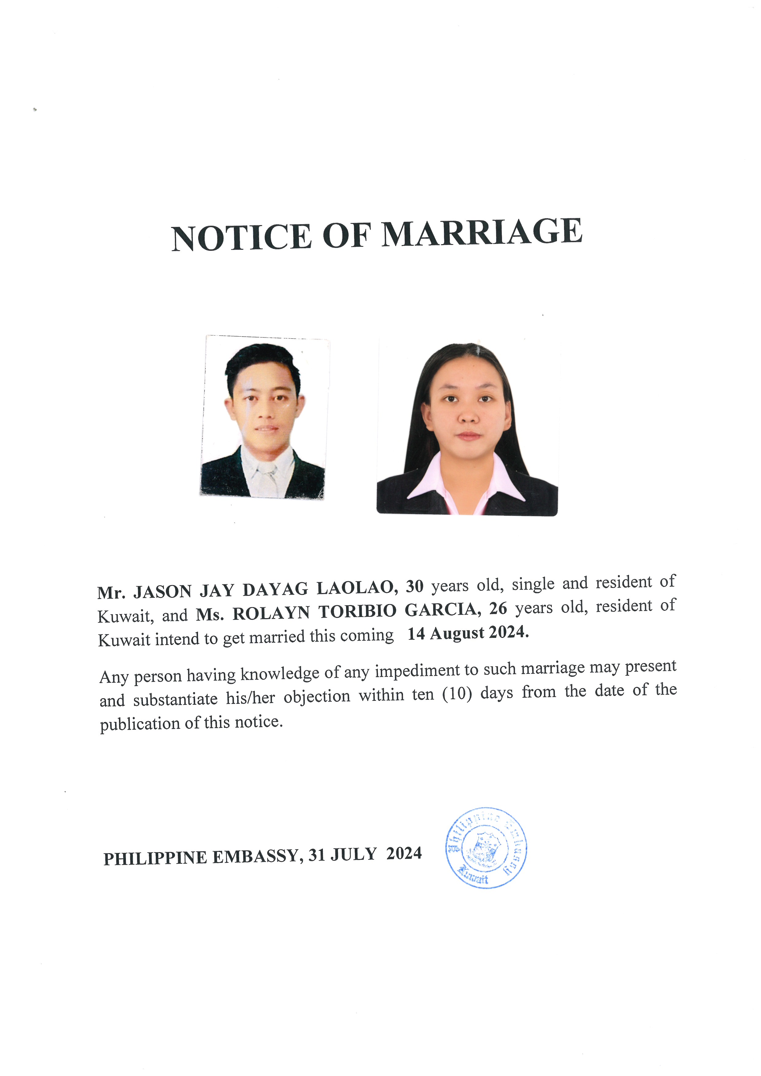 NOTICE ROM LAOLAO GARCIA 14AUG24