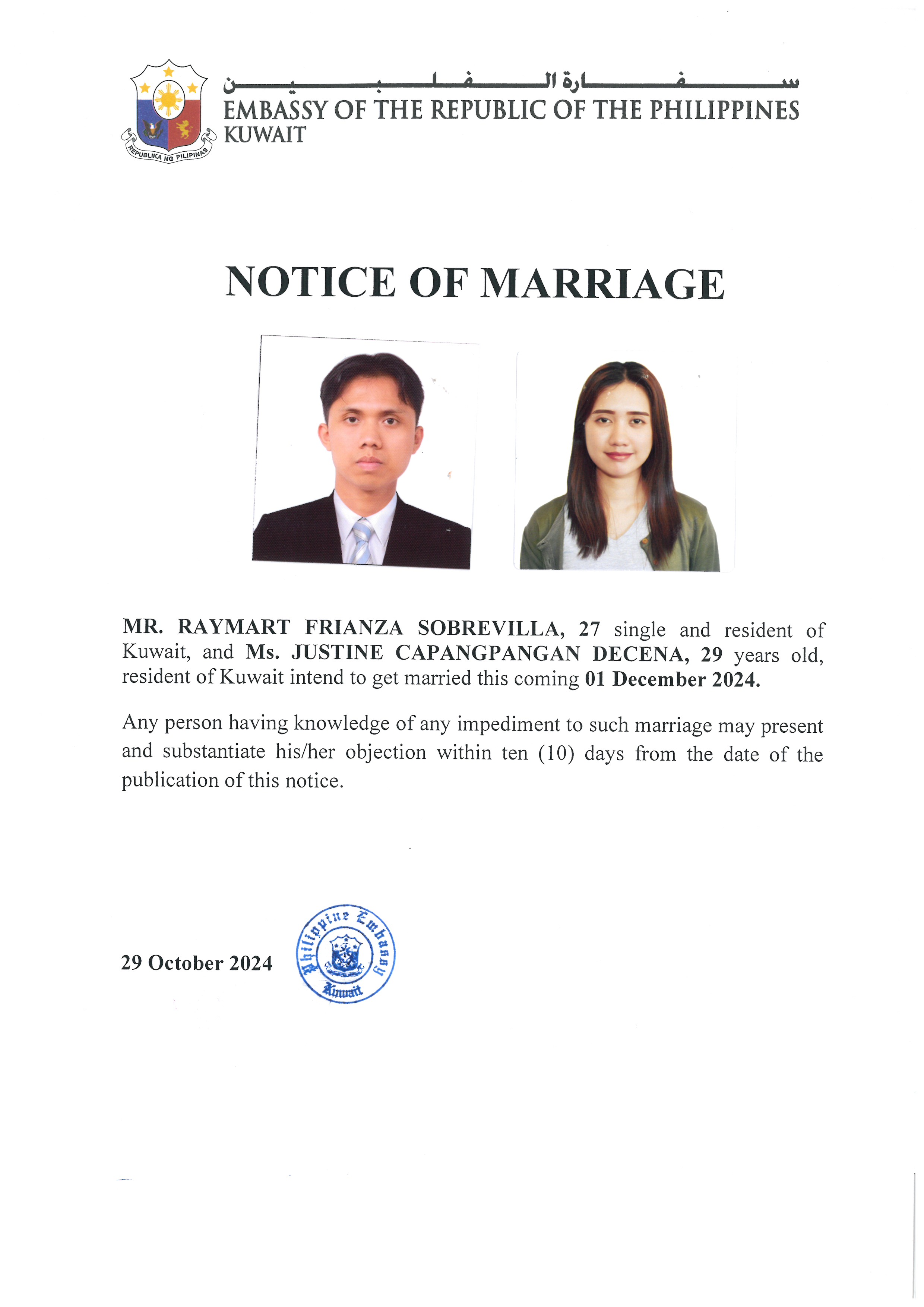 NOTICE ROM SOBREVILLA DECENA 01DEC24