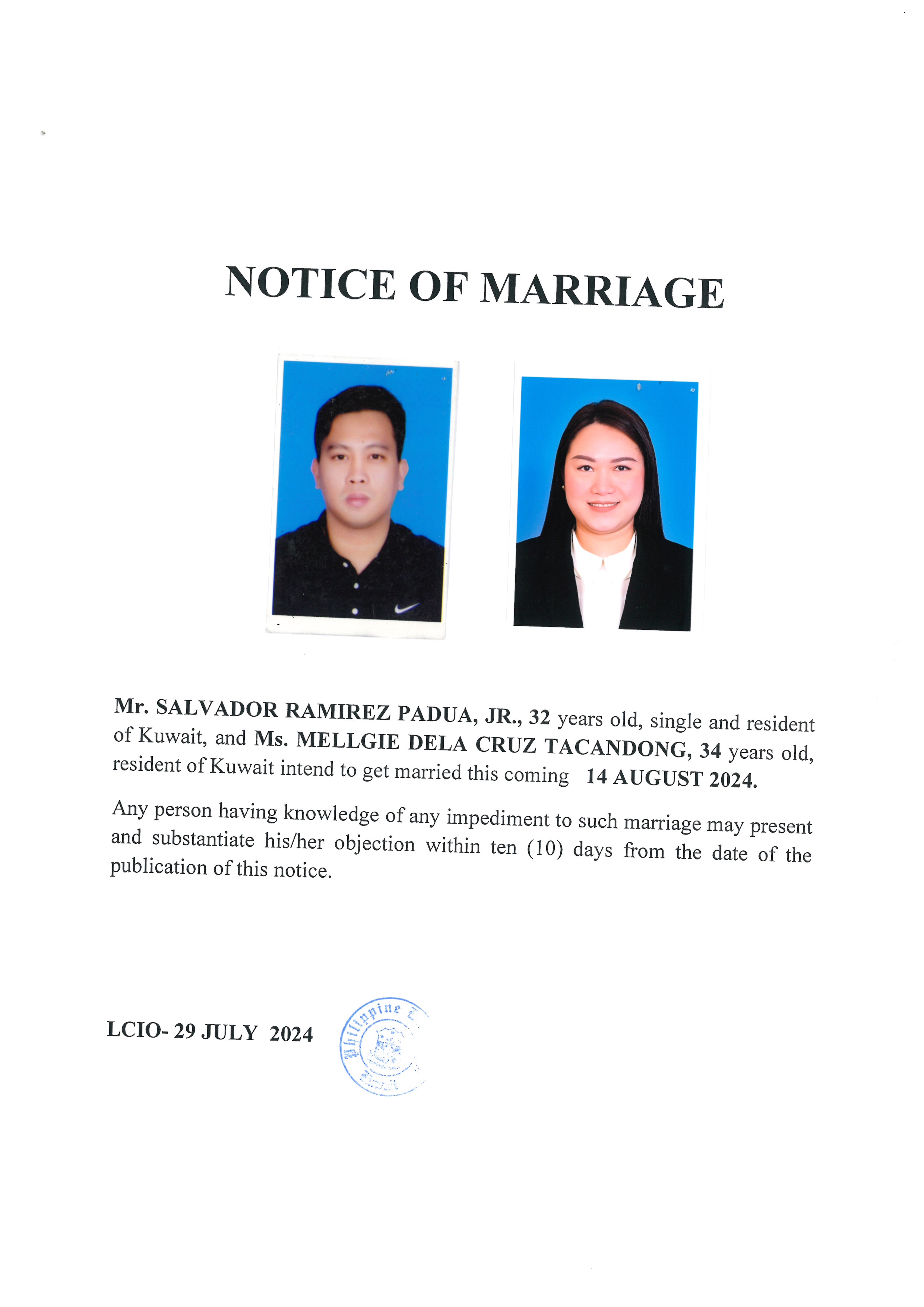 NOTICE ROM PADUA TACANDONG 14AUG24