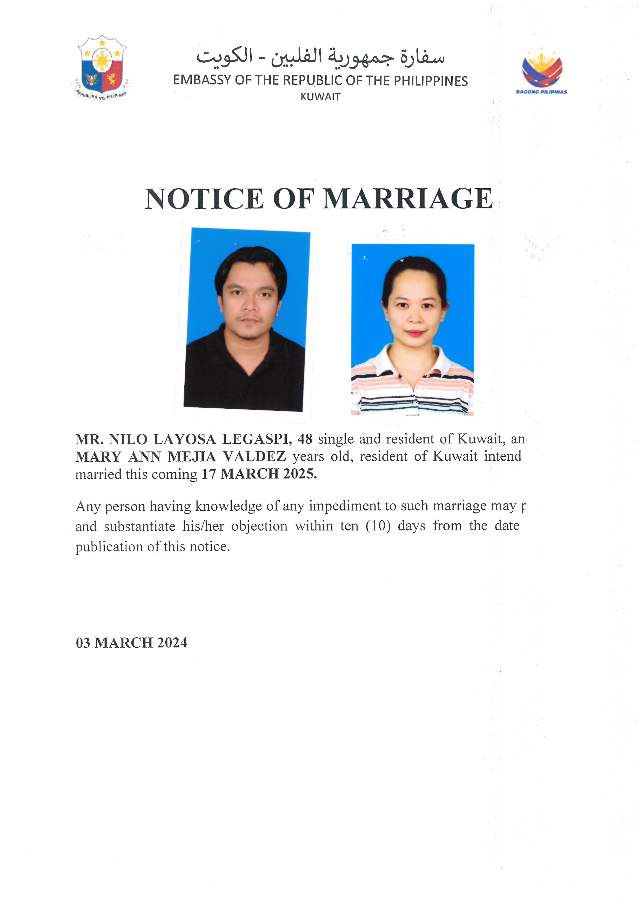 NOTICE ROM LEGASPI VALDEZ 17MAR25