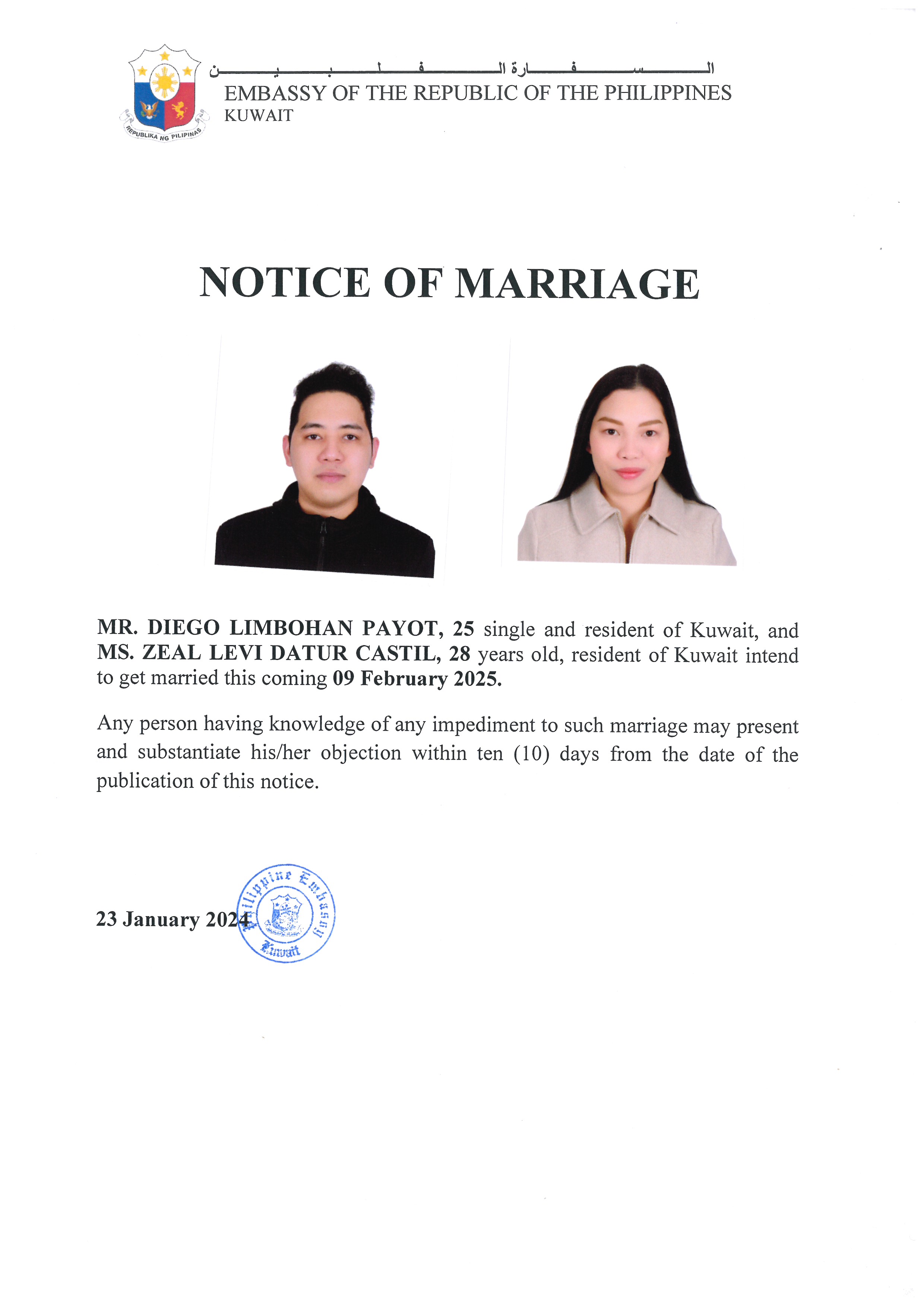 NOTICE ROM PAYOT CASTIL 09FEB25