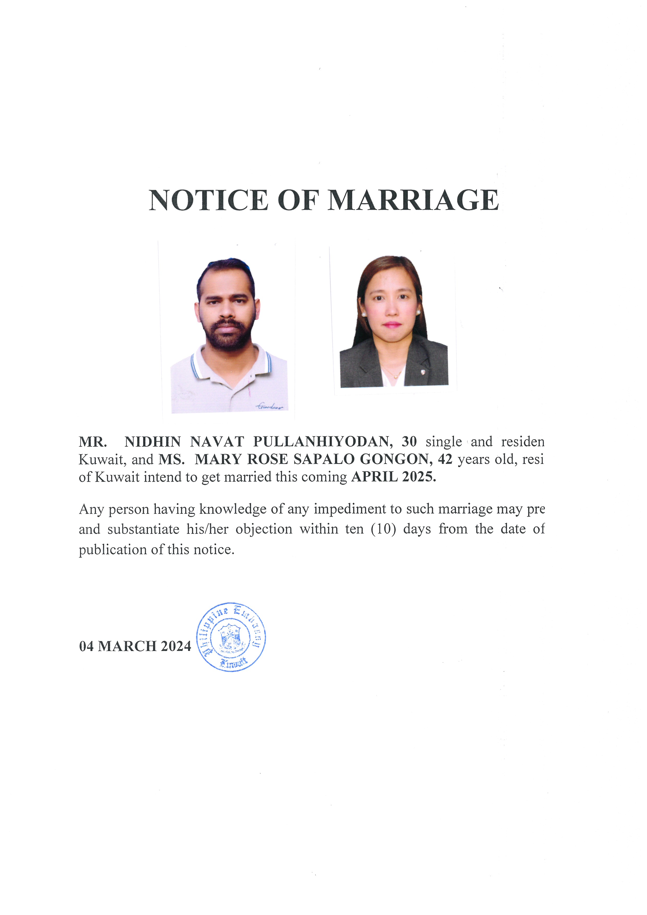 NOTICE ROM PULLANHIYODAN GONGON APR25