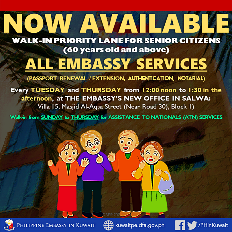 SENIOR CITIZENS SPECIAL LANE SMALL