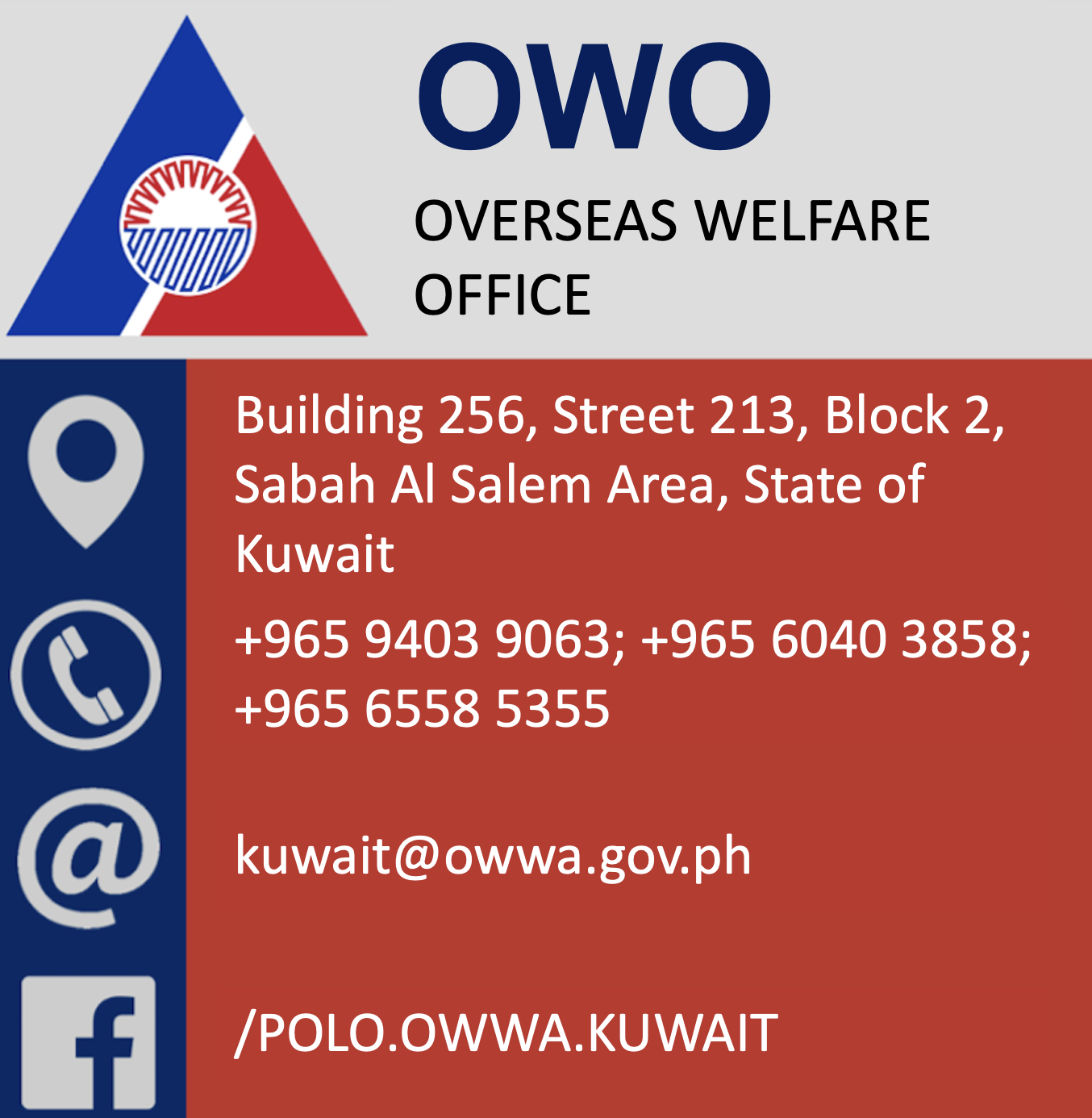 OWWA CONTACT NEW